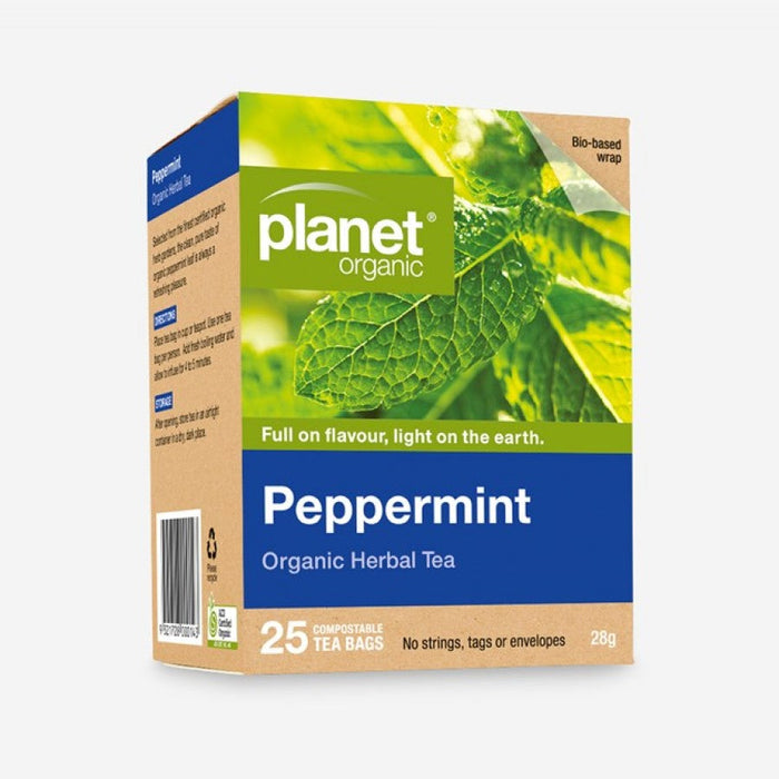 Planet Organic Peppermint Tea 25 bags - The Health Shop