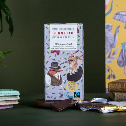 Bennetto 82% Super Dark Chocolate 80g - The Health Shop