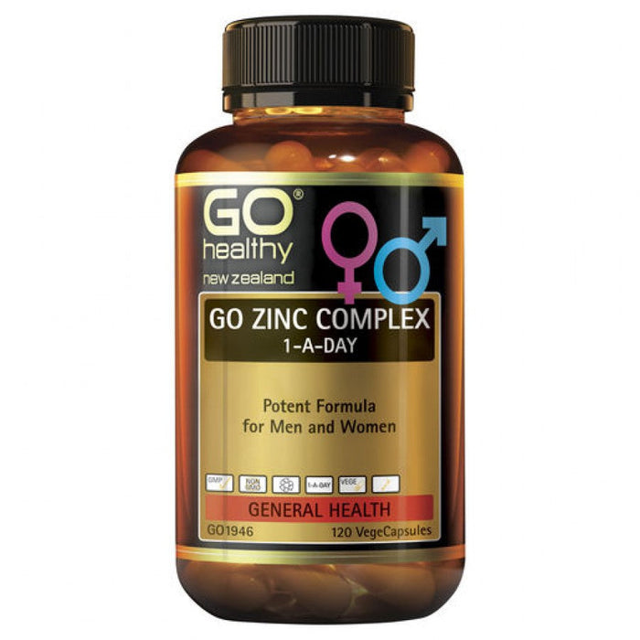 GO Healthy Zinc Complex 1-A-Day 120vcaps