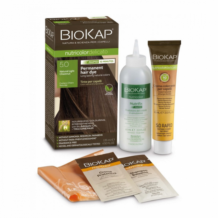 BioKap Nutricolor Delicato RAPID 5.0 Natural Light Chestnut