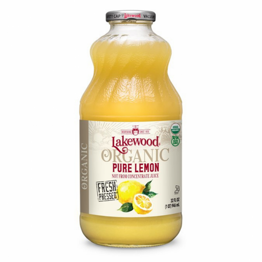 Lakewood Organic Pure Lemon Juice 946ml - The Health Shop