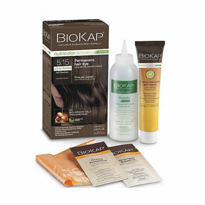 BioKap Nutricolor Delicato RAPID 5.15 Ash Chestnut - The Health Shop