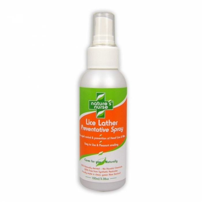 Nature's Nurse Lice Lather Preventative Spray 100ml