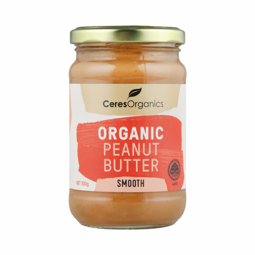 Ceres Organics Organic Peanut Butter, Smooth 300g - The Health Shop