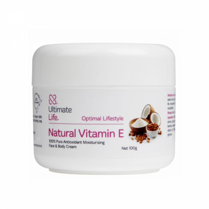 Ultimate Life Natural Vitamin E Cream 100g