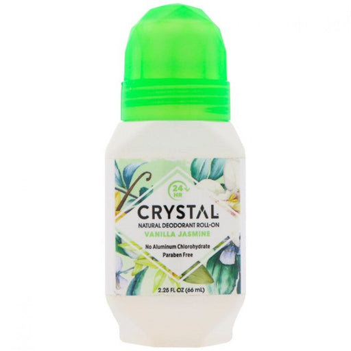 CRYSTAL Mineral Deodorant Roll-On, Vanilla Jasmine 66ml - The Health Shop