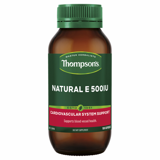 Thompson's Natural E 500IU 100caps - The Health Shop