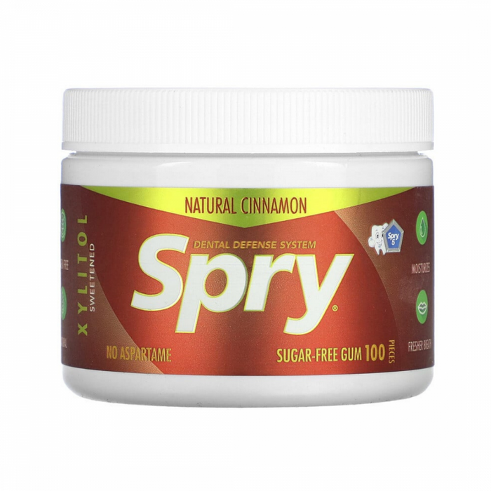 Spry Xylitol Gum CINNAMON 100 pieces