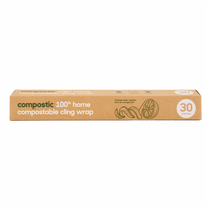 compostic 100% home compostable cling wrap 30m