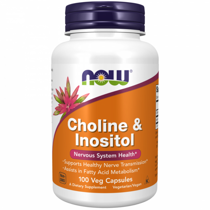 NOW Choline & Inositol 100vcaps - The Health Shop