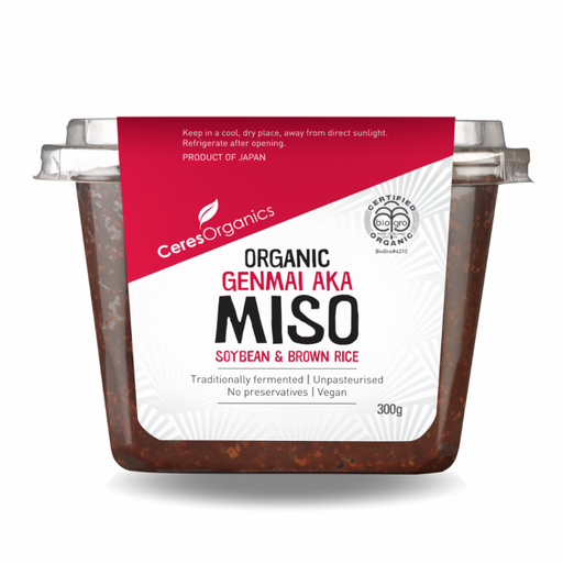 Ceres Organics Organic Genmai Aka Miso, Soybean & Brown Rice 300g - The Health Shop