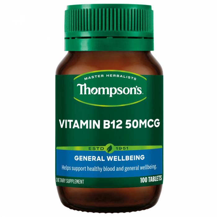 Thompson's Vitamin B12 50mcg 100tabs