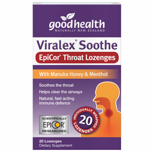 Goodhealth Viralex Soothe EpiCor Throat Lozenges 20 lozenges - The Health Shop