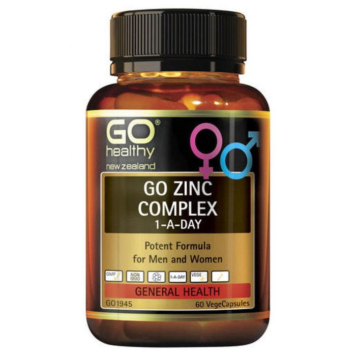 GO Healthy Zinc Complex 1-A-Day 60vcaps