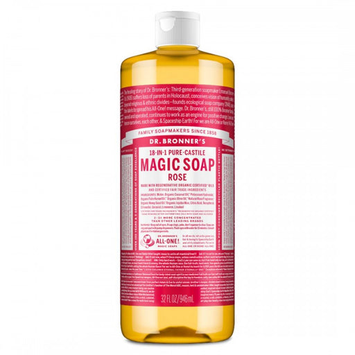 Dr. Bronner's Pure-Castile Magic Soap, Rose 946ml