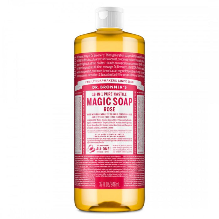 Dr. Bronner's Pure-Castile Magic Soap, Rose 946ml