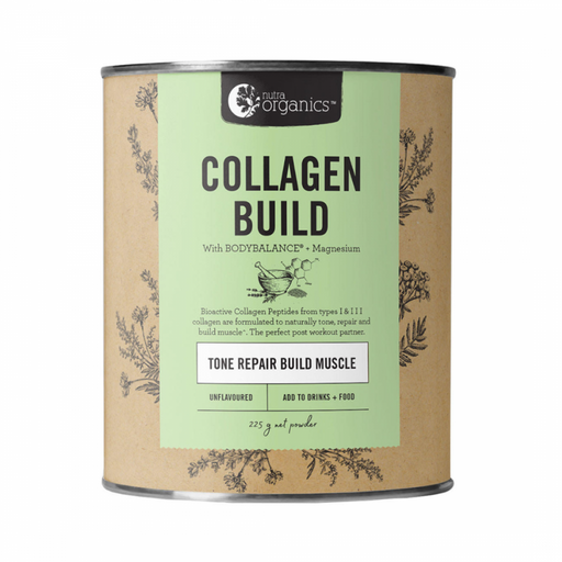 Nutra Organics Collagen Build, Unflavoured 225g - The Health Shop