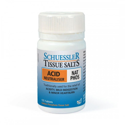 Schuessler Tissue Salts Nat Phos - ACID NEUTRALISER - 125tabs