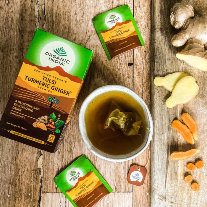 Organic India Tulsi Turmeric Ginger 25 teabags