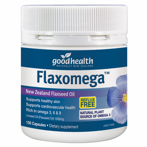 Goodhealth Flaxomega Flax Seed Oil 150caps - The Health Shop