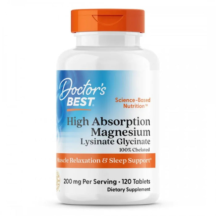 Doctor's Best High Absorption Magnesium 100% Chelated 120tabs