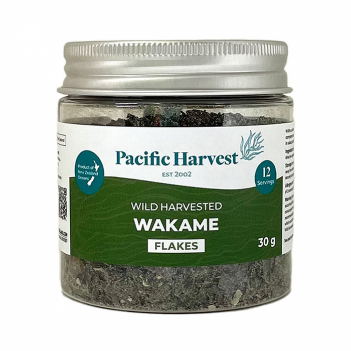 Pacific Harvest Wakame Flakes, Wild Harvested Seaweed 30g