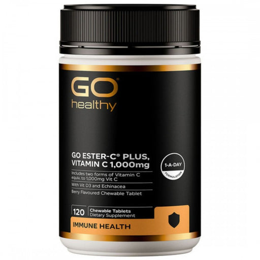 GO Healthy Ester-C Plus, Vitamin C 1,000mg 120 chewable tabs
