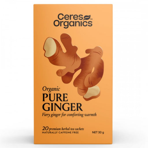 Ceres Organics Organic Pure Ginger 20 Herbal Tea Sachets