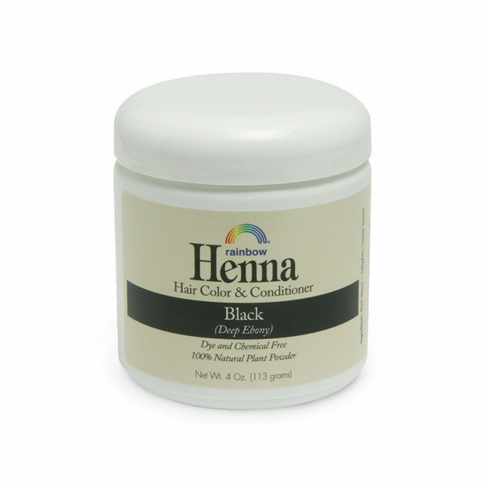 Rainbow Henna Hair Color & Conditioner, Black - The Health Shop