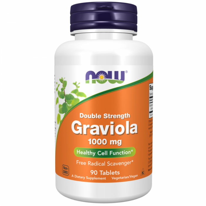 NOW Graviola 1000mg Double Strength 90tabs