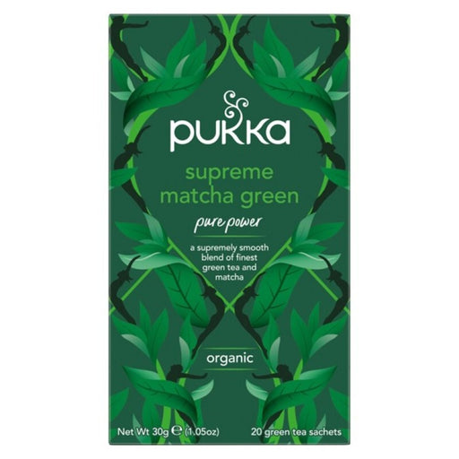 Pukka Supreme Matcha Green 20 herbal tea sachets - The Health Shop