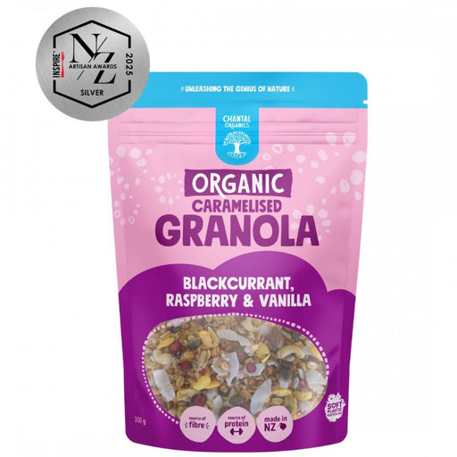 Chantal Organics Organic Blackcurrant, Raspberry & Vanilla Granola 350g