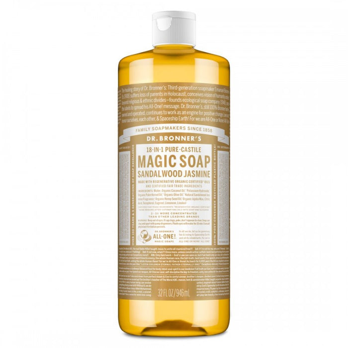 Dr. Bronner's Pure-Castile Magic Soap, Sandalwood Jasmine 946ml