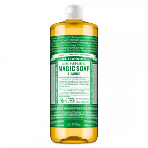 Dr. Bronner's Pure-Castile Magic Soap, Almond 946ml
