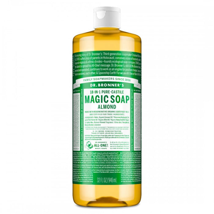 Dr. Bronner's Pure-Castile Magic Soap, Almond 946ml