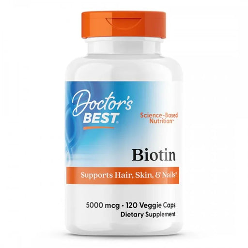 Doctor's Best Biotin 5000mcg 120vcaps Natural Health > Vitamins > B Vitamins