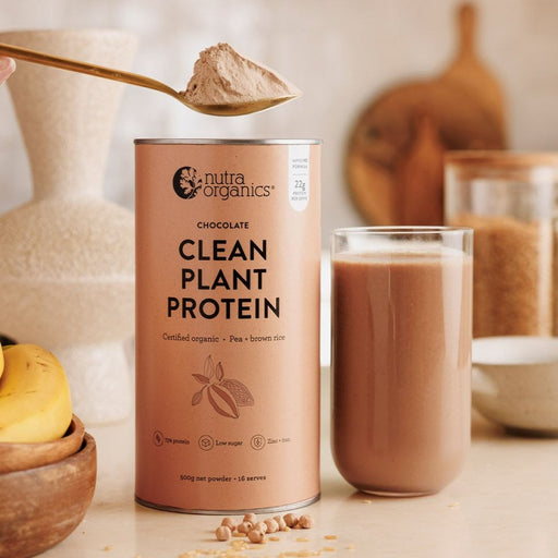 Nutra Organics Clean Plant Protein - Chocolate 500g