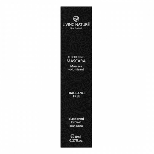 Living Nature Thickening Mascara, blackened brown - The Health Shop