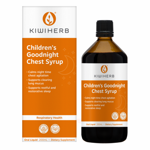 Kiwiherb Children's Goodnight Chest Syrup 200ml - The Health Shop