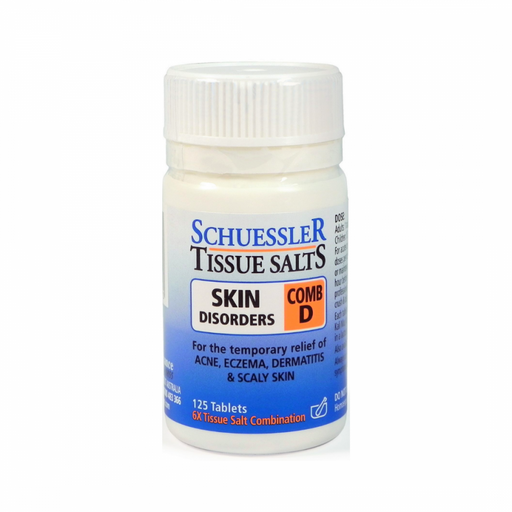 Schuessler Tissue Salts Comb D - SKIN DISORDERS - 125tabs - The Health Shop