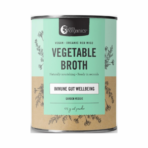 Nutra Organics Vegetable Broth, Garden Veggie 125g - The Health Shop