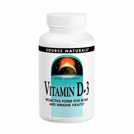 Source Naturals Vitamin D-3 1,000IU 100tabs - The Health Shop