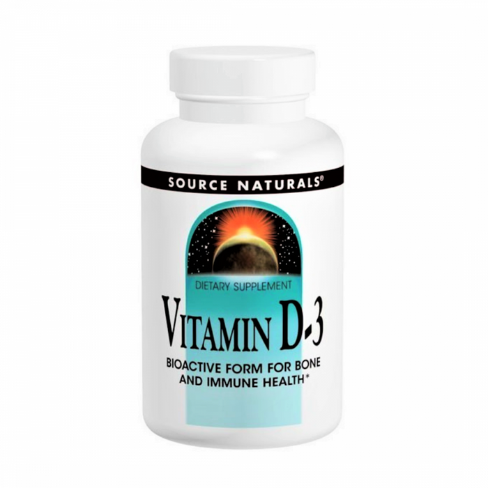 Source Naturals Vitamin D-3 1,000IU 100tabs - The Health Shop