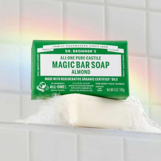 Dr. Bronner's Pure-Castile Magic Bar Soap 140g, Almond