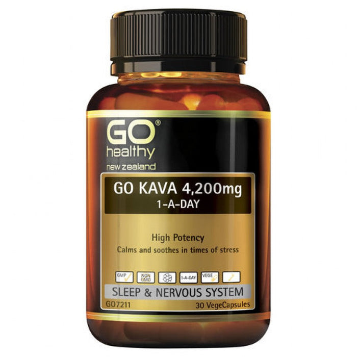 GO Healthy Kava 4,200mg 1-A-Day 30vcaps - The Health Shop