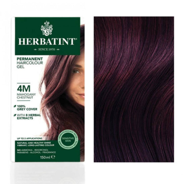 Herbatint Permanent Hair Colour Gel - M Tones: 4M Mahogany Chestnut