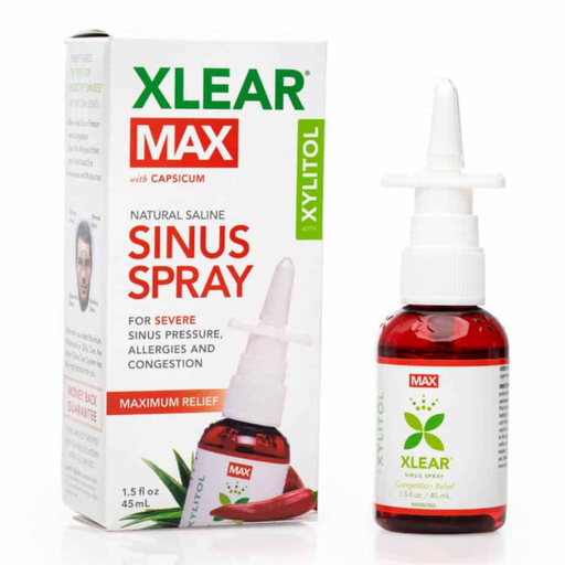 Xlear MAX Xylitol & Saline Nasal Spray with Capsicum 45ml - The Health Shop