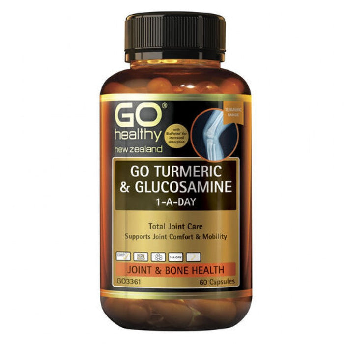 Go Healthy Turmeric & Glucosamine 1-A-Day 60vcaps