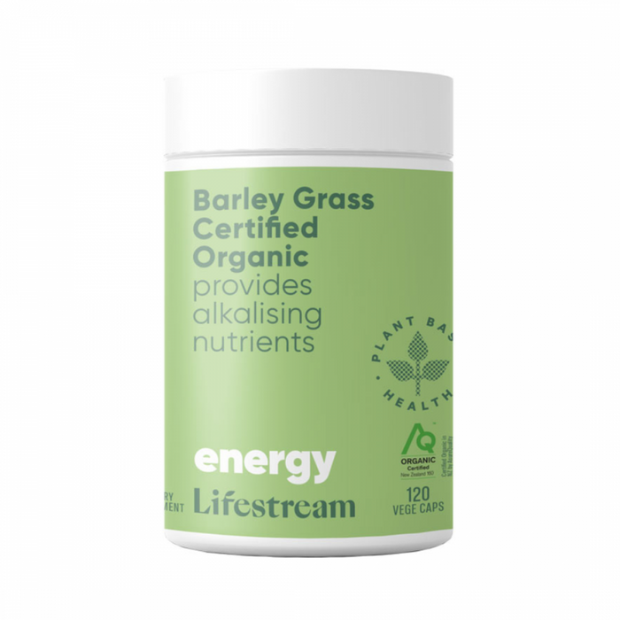 Lifestream Barley Grass Certified Organic 120vcaps - The Health Shop