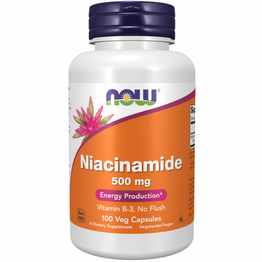 NOW Niacinamide 500mg 100caps - The Health Shop